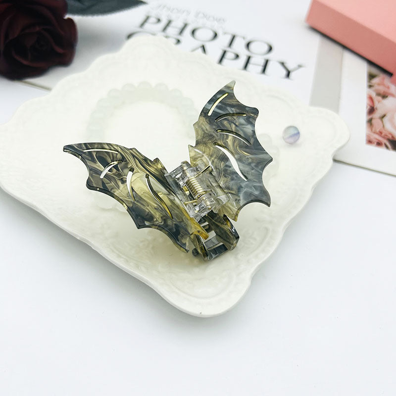 Wholesale Acetate Halloween Bat Hair Clips